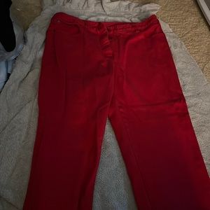 Red jeans